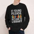 If Found Please Return To Library Book Lover Youth Long Sleeve Tee