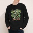Groovy It's Good Luck To Read St Patrick's Day Book Lucky Youth Long Sleeve Tee