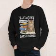 Just a Girl Who Loves Cats And Books Youth Long Sleeve Tee