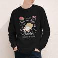 Just One More Chapter I Read Past My Bedtime Cat Book Lover Youth Long Sleeve Tee