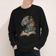 Leopard Book Flower Youth Long Sleeve Tee