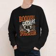 Library Halloween Book Lover Ghost With Books Youth Long Sleeve Tee Library Halloween Book Lover Ghost With Books Youth Long Sleeve Tee