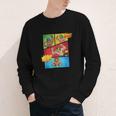 Lucha Libre Comic Book Mexican Wrestling Cartoon Wrestler Youth Long Sleeve Tee