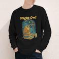 Night Owl Cozy Reading Tea Coffee Lover Bookworm Cute Youth Long Sleeve Tee Night Owl Cozy Reading Tea Coffee Lover Bookworm Cute Youth Long Sleeve Tee