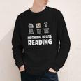 Nothing Beats Reading Librarian Book Bookworm Youth Long Sleeve Tee