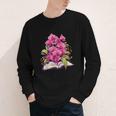 Orchids Flowers Book Floral Youth Long Sleeve Tee