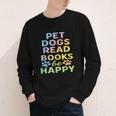 Pet Dogs Read Books Be Happy Dog Lover Youth Long Sleeve Tee Pet Dogs Read Books Be Happy Dog Lover Youth Long Sleeve Tee