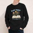 Plot Twist I'm Pregnant Literary Pregnancy Announcement Book Youth Long Sleeve Tee
