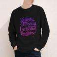 Quietly Thriving In Fictional Realms Book Lovers Youth Long Sleeve Tee