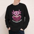 I Read Banned Books Axolotl Reading Youth Long Sleeve Tee