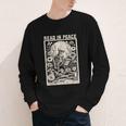 Read In Peace Skeleton Book Lover Bookworm Book Youth Long Sleeve Tee