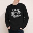 I Read Reading Book Librarian Across America Men Women Kids Youth Long Sleeve Tee