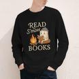 Read S'More Books Campfire Reading Book Lovers Camper Youth Long Sleeve Tee