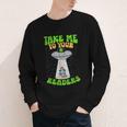 Take Me To Your Readers Alien Book Reading Bookaholic Youth Long Sleeve Tee