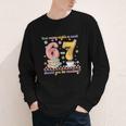 Reading 67 Teacher Six Seven Reading 6 7 Book Lover Youth Long Sleeve Tee