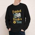 Reading Hobby Bookshelves Library Fueled By Books And Tea Youth Long Sleeve Tee