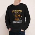 Reading Makes Me Feel Less Murdery Book Dragon Youth Long Sleeve Tee Reading Makes Me Feel Less Murdery Book Dragon Youth Long Sleeve Tee