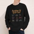 Reading Is Self Care Mental Health Read More Book Youth Long Sleeve Tee