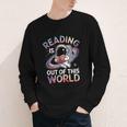 Reading Is Out Of This World Space Book Lover Youth Long Sleeve Tee