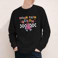 Retro Library Book Fair Queen School Reading Girls Women's Youth Long Sleeve Tee