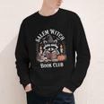 Salem Witch Book Club Raccoon Halloween Youth Long Sleeve Tee