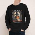 Salem Witch Book Club All Witches Welcome Halloween Reading Youth Long Sleeve Tee