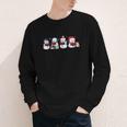 Snowman Reading Books Teacher Librarian Bookworm Christmas Youth Long Sleeve Tee