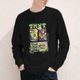 Teenage Mutant Ninja Turtles Retro Neon Comic Book Panels Youth Long Sleeve Tee
