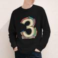 Toddler 3rd Birthday Books Themed 3 Year Old Boys Kids Girls Youth Long Sleeve Tee