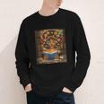 History Month Black Afro Girl Women Book Lovers Flower Youth Long Sleeve Tee