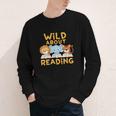 Wild About Reading Cute Animal Book Lover Kids Youth Long Sleeve Tee Wild About Reading Cute Animal Book Lover Kids Youth Long Sleeve Tee