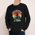 Women's Easily Distracted By Books Youth Long Sleeve Tee Women's Easily Distracted By Books Youth Long Sleeve Tee