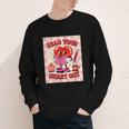 Women's Read Your Heart Out Groovy Bookish Valentine Day Women Girls Youth Long Sleeve Tee Women's Read Your Heart Out Groovy Bookish Valentine Day Women Girls Youth Long Sleeve Tee