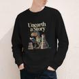 Women's Unearth A Story Dinosaur Reading a Library Book Youth Long Sleeve Tee Women's Unearth A Story Dinosaur Reading a Library Book Youth Long Sleeve Tee