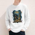 4 Books Are Portable Magic Bookish Reading Nerd Quote Youth Long Sleeve Tee