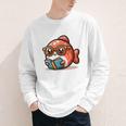 Adorable Book Lover Salmon With Reading Glasses Cute Youth Long Sleeve Tee Adorable Book Lover Salmon With Reading Glasses Cute Youth Long Sleeve Tee