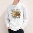Books Are My Therapy Vintage Book Lover Daisy Art Youth Long Sleeve Tee Books Are My Therapy Vintage Book Lover Daisy Art Youth Long Sleeve Tee