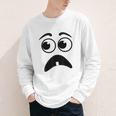 Creepy Face Carrot Halloween Book Character Costume Youth Long Sleeve Tee