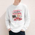 Cupid's Favorite Math Teacher Valentine Reading Book Women Youth Long Sleeve Tee