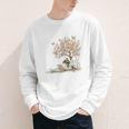 Cute Fairy Reading Fairycore Aesthetic Book Lover Youth Long Sleeve Tee