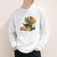 Dragon Bookworm Reading Book Graphic Youth Long Sleeve Tee