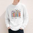 God Says I Am Floral Book Cute Christian Girl Teen Religious Youth Long Sleeve Tee God Says I Am Floral Book Cute Christian Girl Teen Religious Youth Long Sleeve Tee