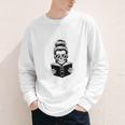 Good Girls Read Bad Books Skeleton Youth Long Sleeve Tee