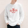 Horny Bull Romance Reader Shirt Spicy Books Bull Pun Youth Long Sleeve Tee