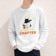 Just One More Chapter Fun Cat Coffee Reading Book Premium Tri-Blend Youth Long Sleeve Tee