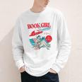 Retro Book Girl Summer For Women Beach Reading Youth Long Sleeve Tee