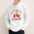 He Sees What You'Ve Been Reading Santa Book Youth Long Sleeve Tee