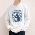 Sorry I'm Booked Cat Reading Book Boho Flowers Vintage Youth Long Sleeve Tee Sorry I'm Booked Cat Reading Book Boho Flowers Vintage Youth Long Sleeve Tee