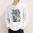 Vintage Reader Author Country Aesthetic Back Porch Book Club Youth Long Sleeve Tee