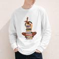 Woman And Books Stack Afro Girl Book Lover Youth Long Sleeve Tee